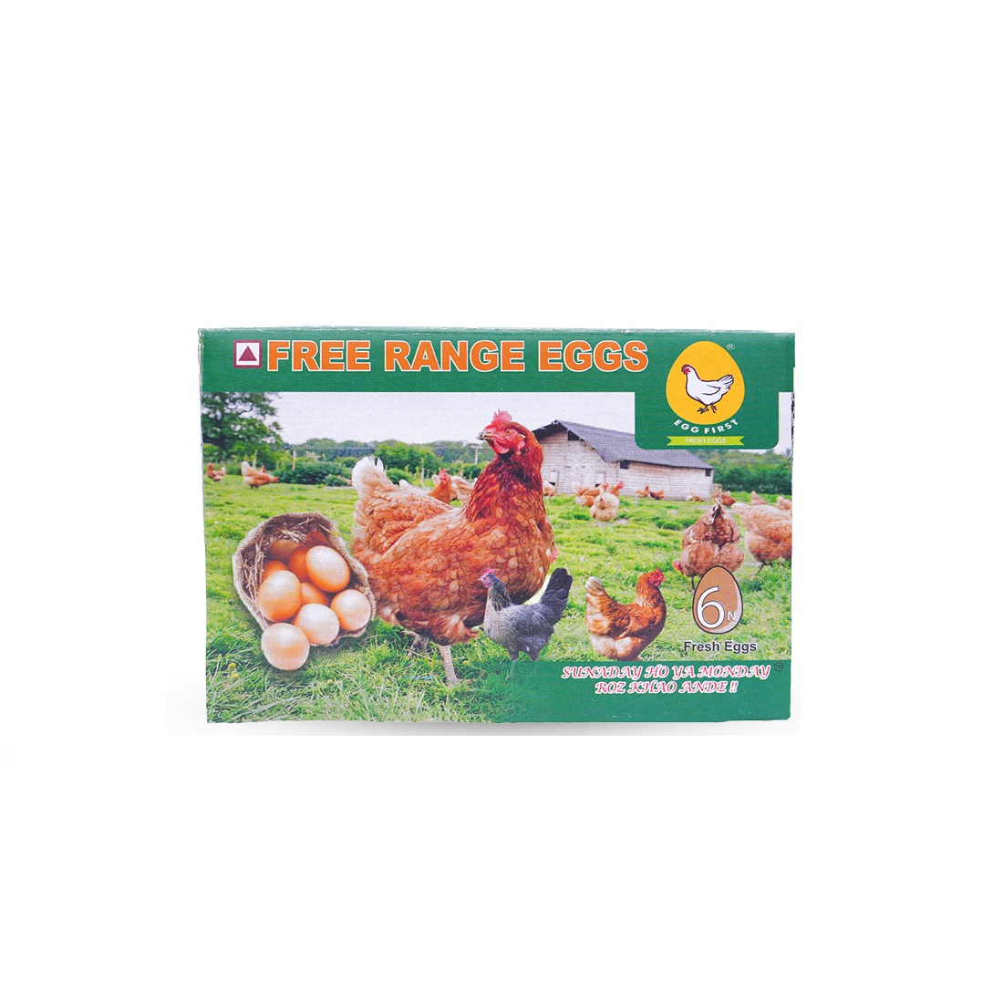 Free Range Eggs Pack of 6