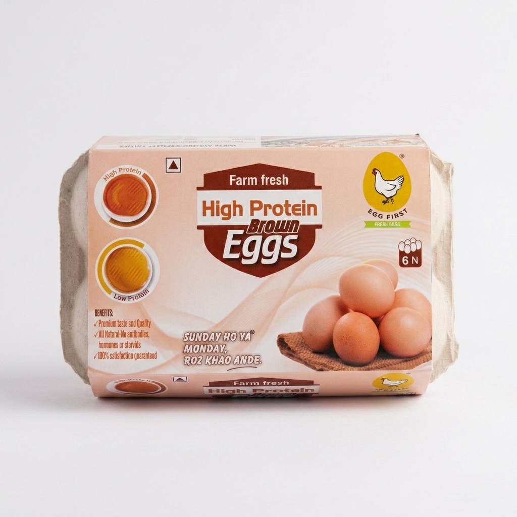 High Protein Brown Eggs Pack of 6