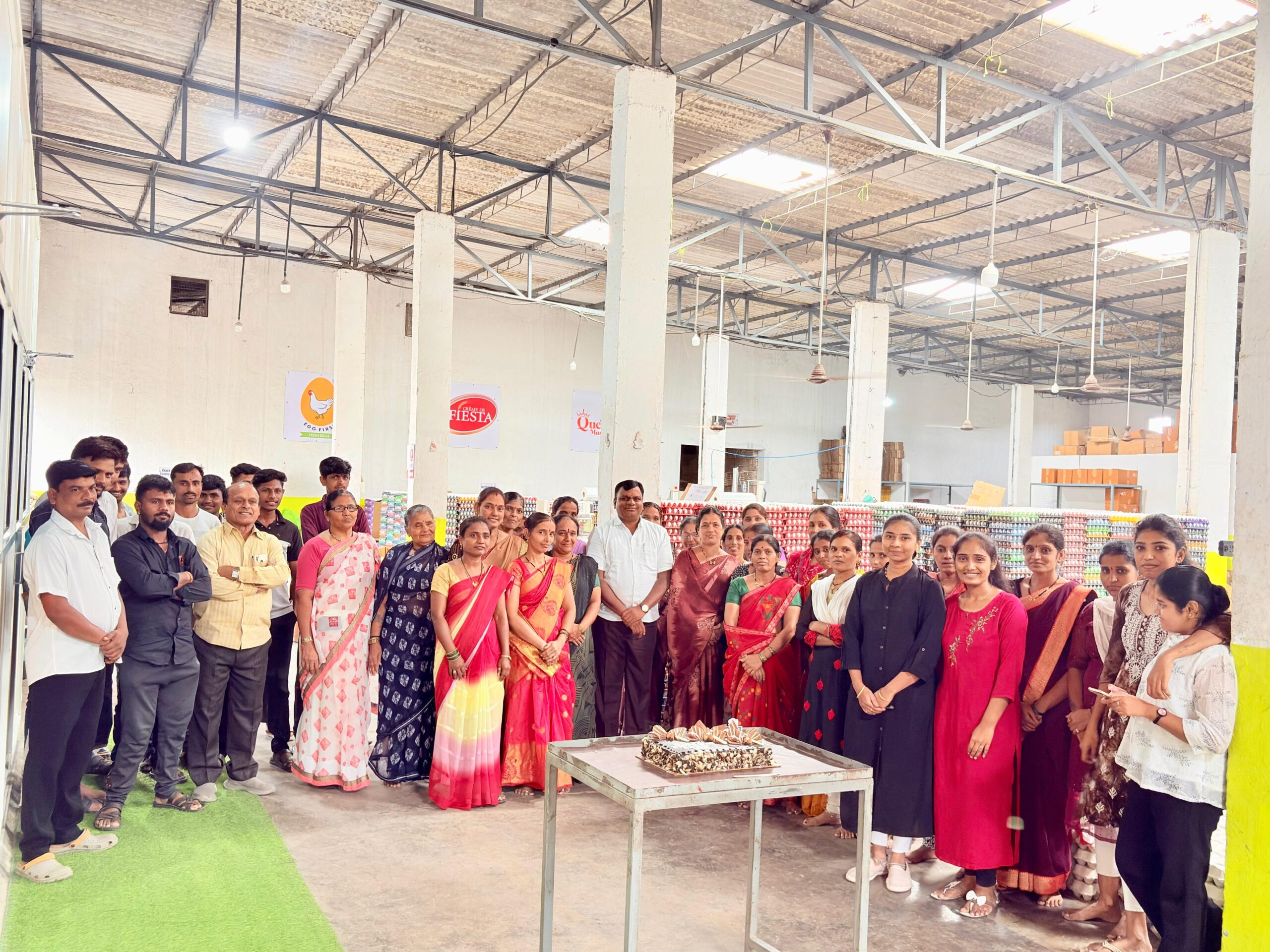 The Egg First team at the Pune distribution centre
